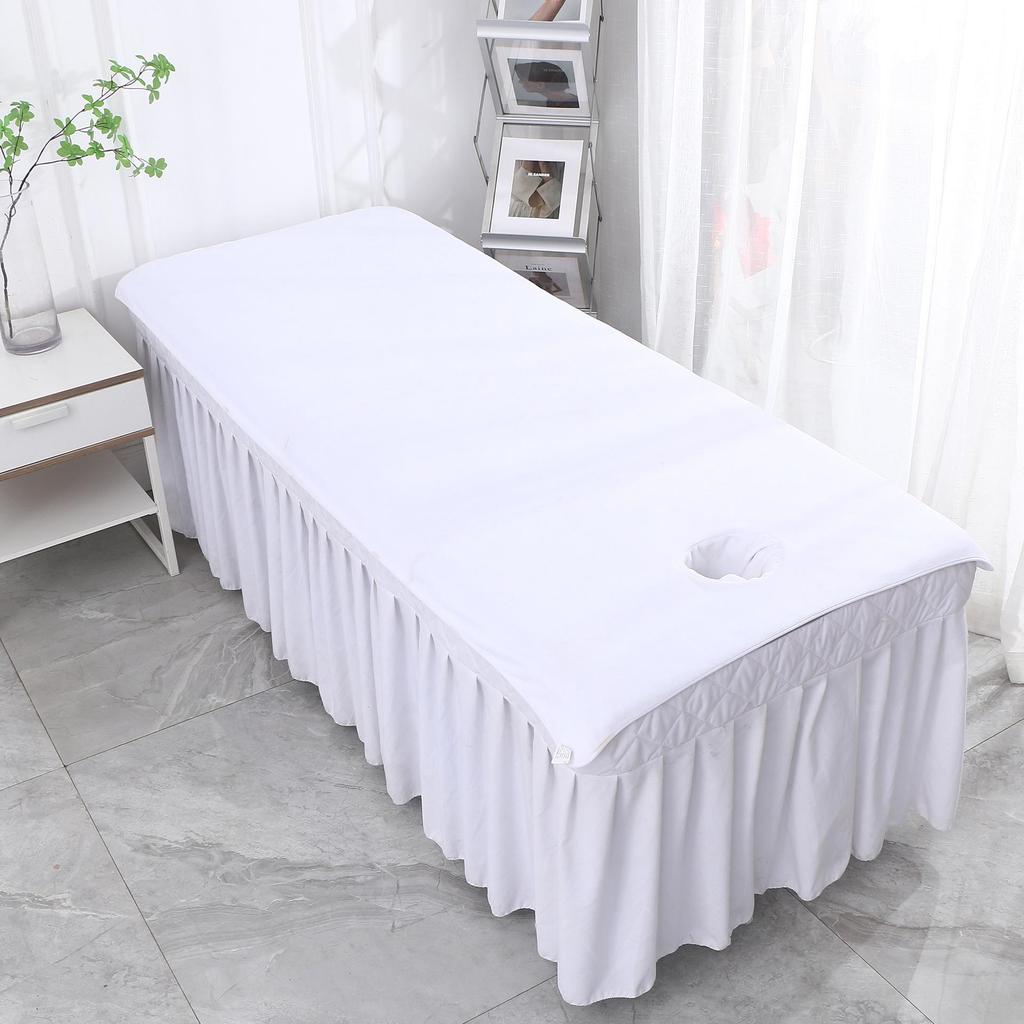 Thick Absorbent Beauty Salon Bath Towel Massage Bed Sheet with Hole, Logo-Ready, 80x190cm