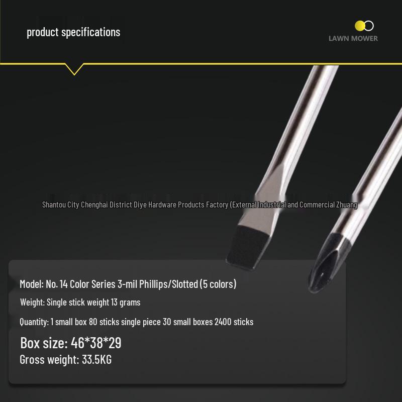 Chave de Fenda Magnética Pequena Phillips e de Fenda 3.0 com Padrão de Cristal Transparente Ferramenta de Reparo
