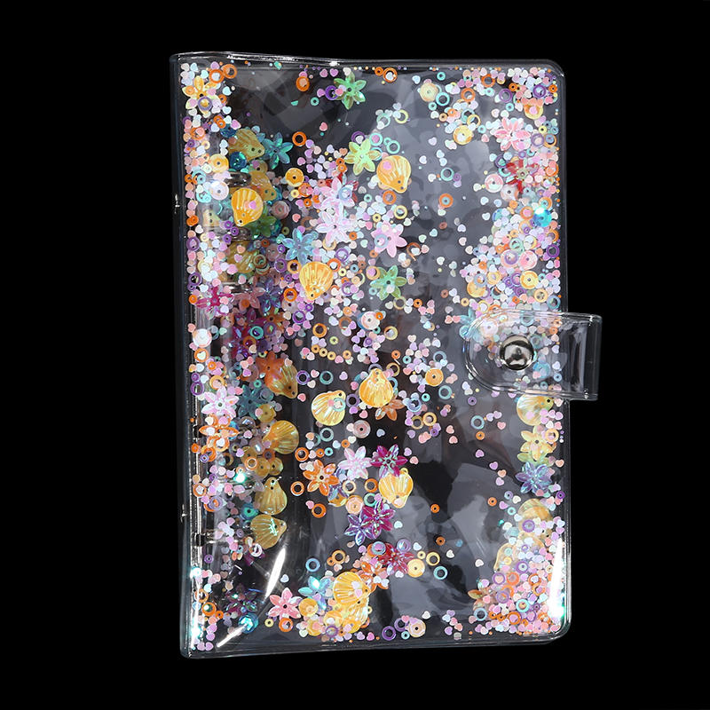 A5/A6 Loose Leaf Binder Cover Refillable Notebook Shell 25 Sheets Clear Binder Planner Inner Pages Protectors