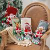 Christmas Stockings Cute Hanging Santa Stocking Decoration Christmas Reindeer Socks Candy Gift Bag Home Party Holiday Decor