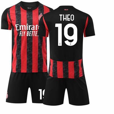 2025-26 AC Milan Home Jersey #10 Leão #14 Modrić Football Jerseys