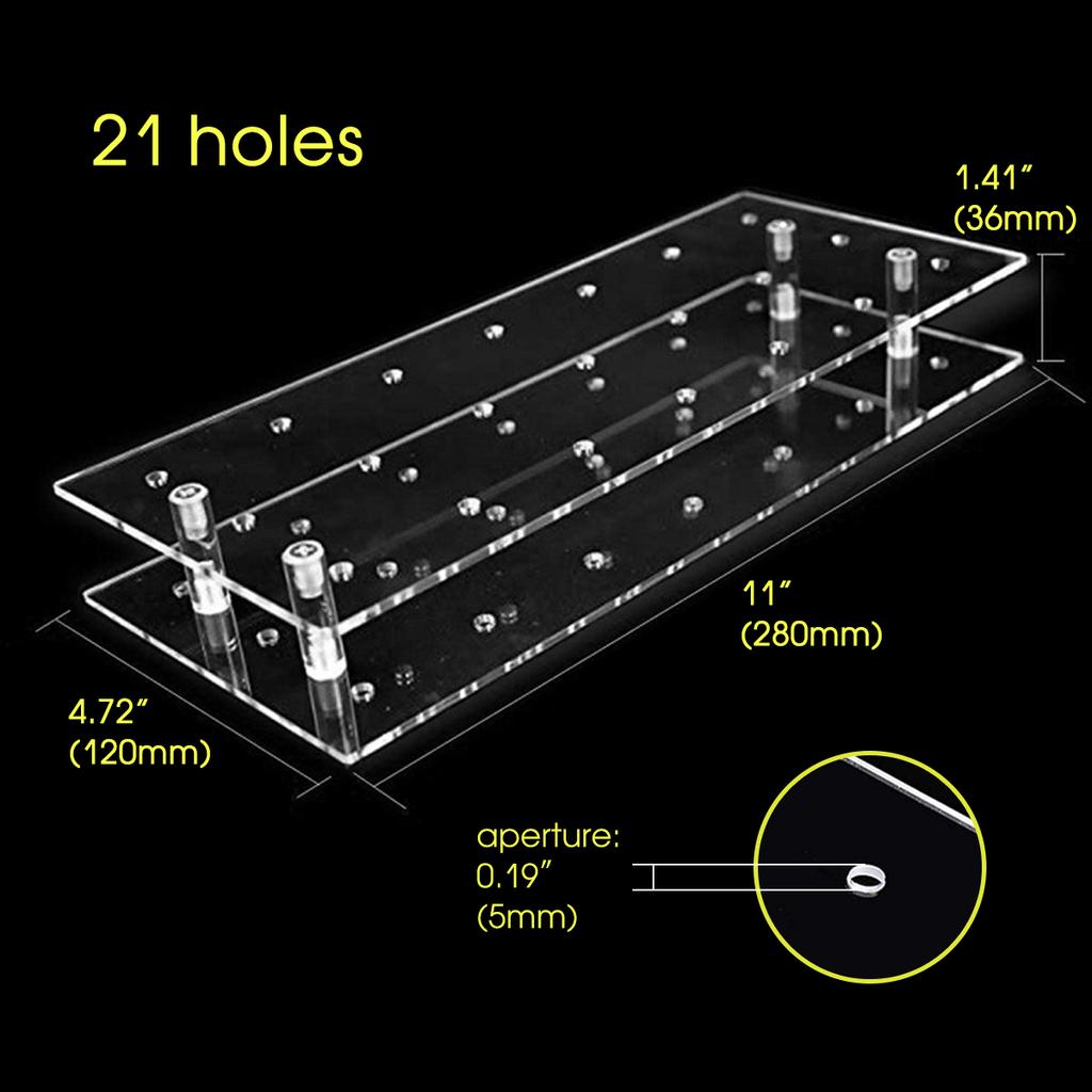 Cake Lollipop Holder Display Stand 42/20/21Holes Acrylic Holder Clear Durable Candy Holder for Wedding Party Candy Dessert Bar