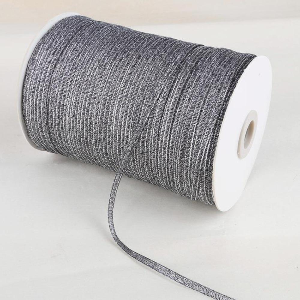 3MM*18M Glitter Ribbon 20Yards Silk Satin Texture Silk Satin Ribbon Glitter Material DIY Craft Sewing Piping Ribbon