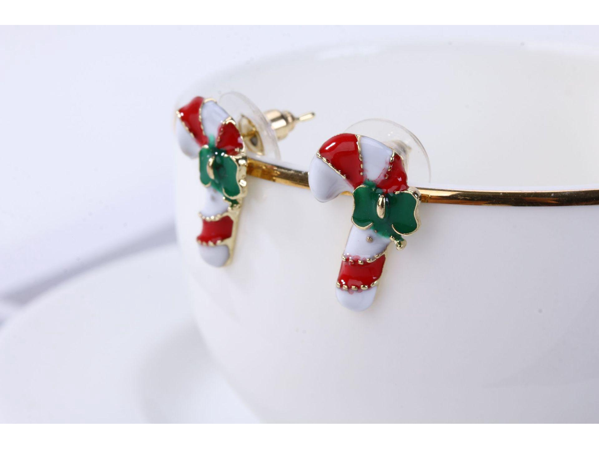 

Новые Горячие Рождественские Серьги-Бантики Конфетных Цветов: Милые и креативные маленькие пусеты Medium