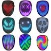 2023 Gesture-Control LED Face-Changing Halloween Mask for Party Performances
