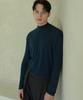ESN Half Turtleneck Knit T-Shirt Deep Blue