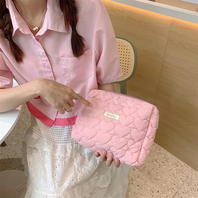Multifunctional New Cosmetic Bag Large Capacity Love Storage Bags Cute Simple Portable Wash Organizer Shopping Clutch Bag