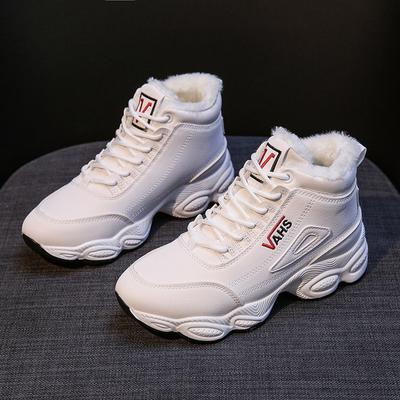 Winter Casual Plus Samt Baumwollschuhe Koreanische Version von High-Top Daddy Schuhen Damen Ins Explosive Schuhe Sportschuhe Damen
