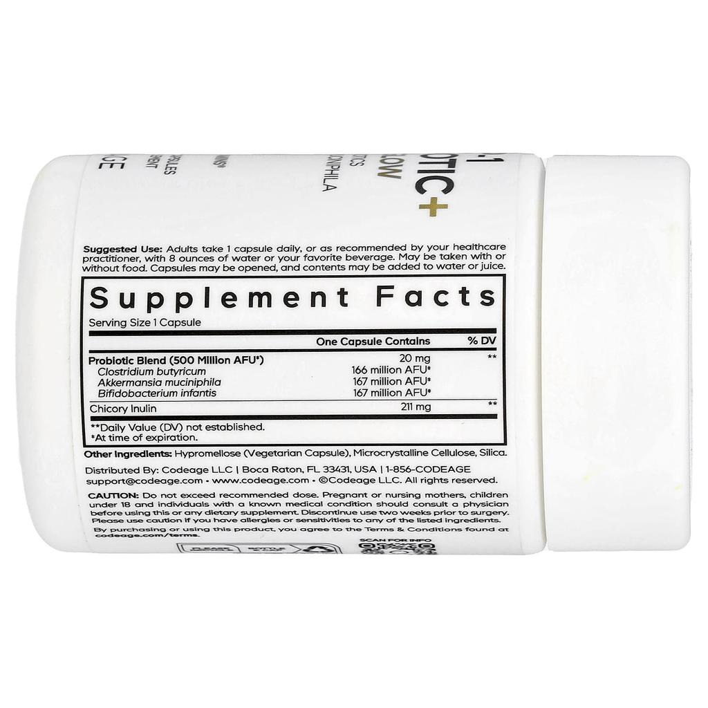 Glp-1 Probiotika + Trim & Glow, 30 Veggie-kapslar