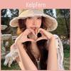 Sun Protection Fedora Hat With Large Brim For Women Summer Beach Sunshade Cap