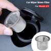 Car Front Wiper Water Filter Metal Mesh Grille Guards Grid Inserts Washer Tank Nozzle Strainer For Tesla Model 3/Y/S/X