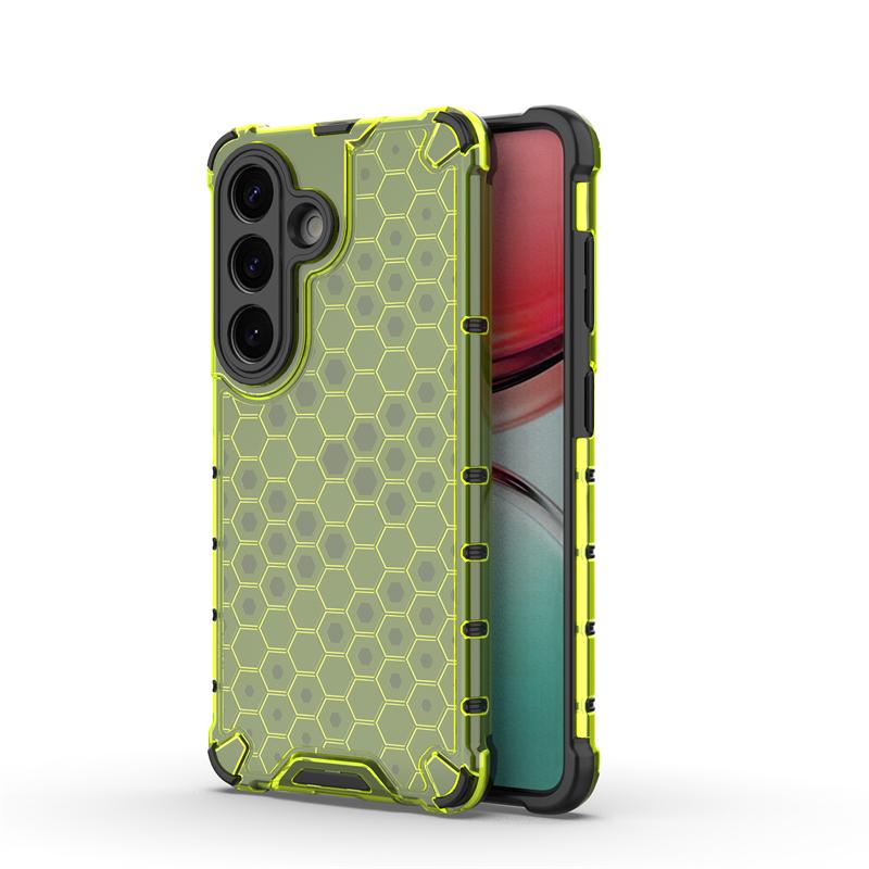 Transparent Phone Case For Samsung Galaxy S26 Honeycomb Armor Back Case For Samsung S26Plus S26 Ultra Cover For Samsung S26 Case