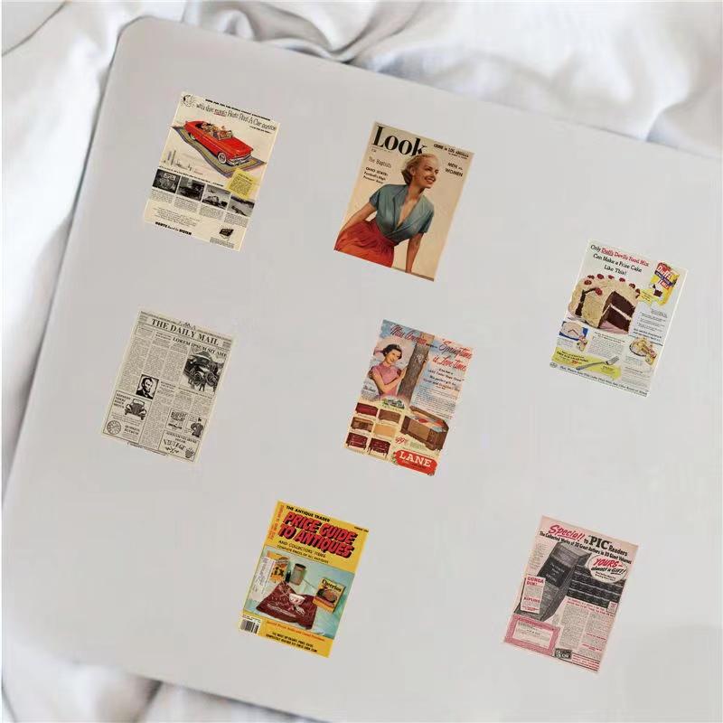 buy retro poster classic magazine stickers planner material ins diy stickers pack for laptop phone case suitcase luggage bike bottle at affordable prices free shipping real reviews with photos joom