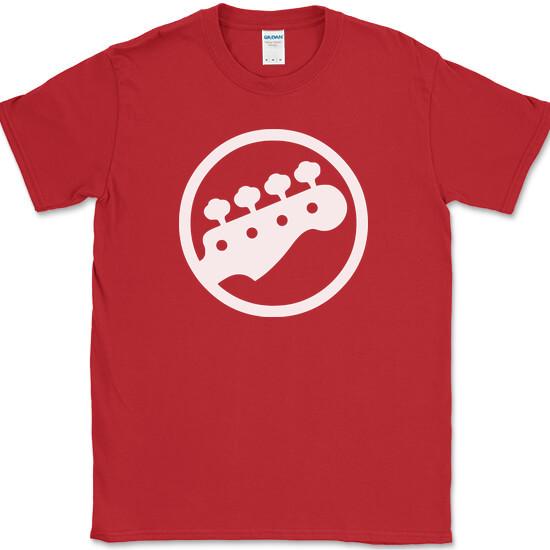 Bass Guitar Headstock Logo Musician Gift Tshirt