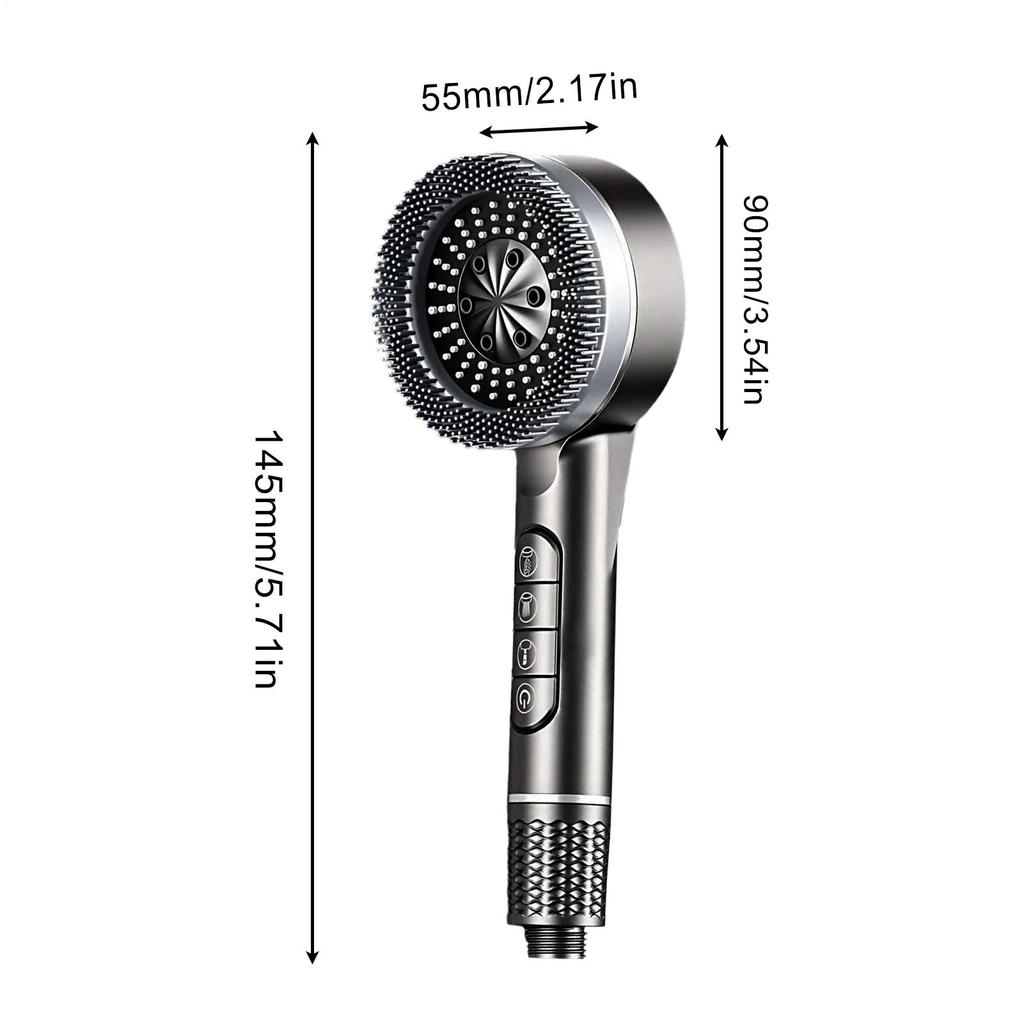 High Pressure Shower Heads Water Softener Shower Head High Pressure 4-Mode Replacement Filtration Showerhead for Bathroom