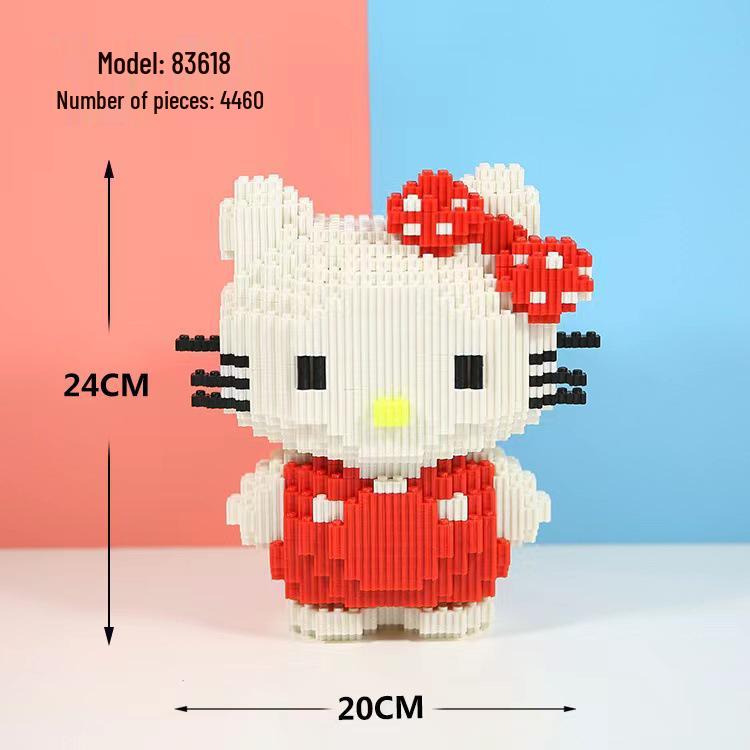 Girls' Compatible Lego: Violent Bear Building Block Series - Educational Micro-Block Interlocking Toys & Gifts