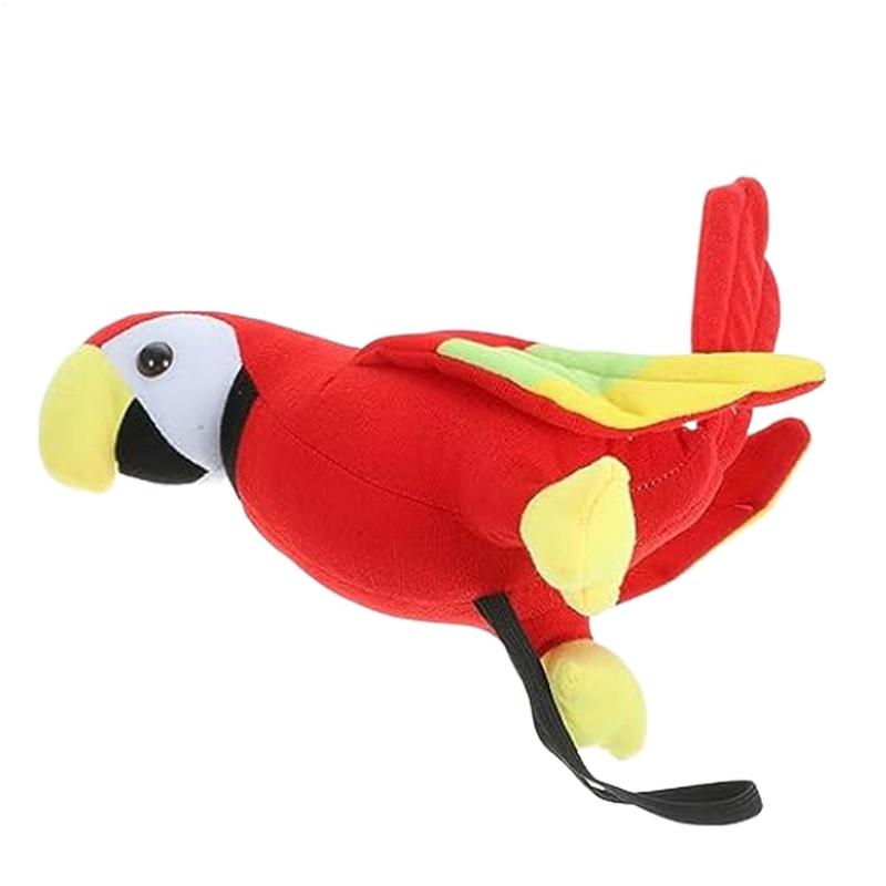 Plush Pirate Parrot Halloween Party Props Pirate Role Playing Toys Stuffed Parrot Doll Plush Ornament Bird Child Toys Birthday