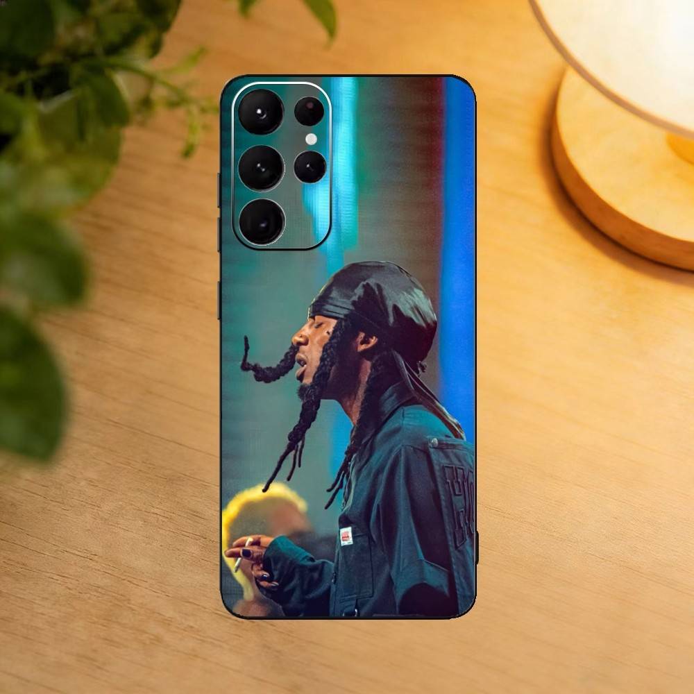 Playboi C-Carti Rapper Phone Case For Samsung S25,S24,S21,S22,S23,S30,Ultra,S20,Plus,Fe,Lite Black Shell