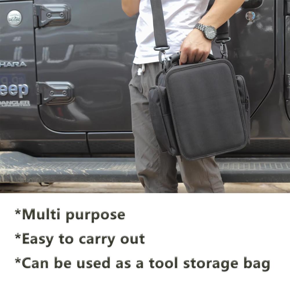 Car Rear Under Seat Storage Bag Box for Jeep Wrangler JL 2018-2026 Backseat Organizer Interior Accessories Stowing Tidying