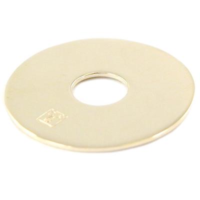 [H8231] - Gold Plated 'Ecu' Pendant - 2 Cm (engravable)