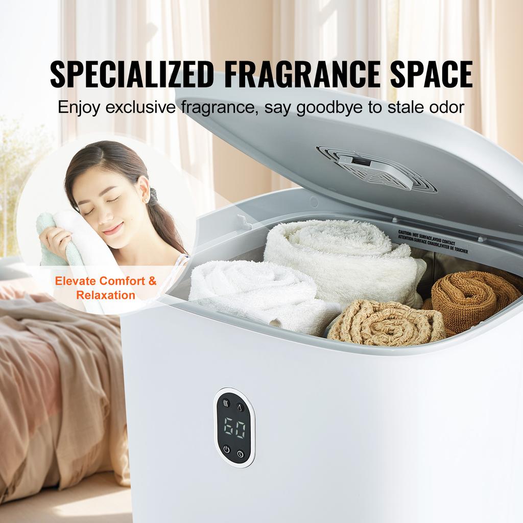 SucceBuy 35L Towel Warmer Luxury Large Towel Warmer Bucket with Drying Modes and LED Screen for Bathroom Spa Bathrobe Blanket