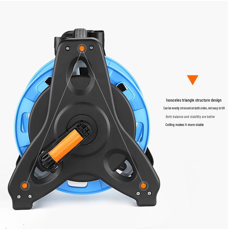 High-Pressure Water Hose Reel & Storage Rack for Car and Household Cleaning