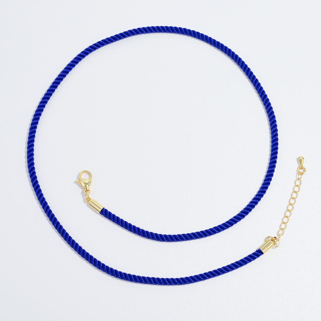 ZHUKOU Braided Cord Necklace Handmade DIY Jewellery Making Accessories Total chain length: approximately 19.69 inches