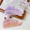 Cat Shaped Acetate Comb Wide Toothed Hairdressing Comb Portable Makeup Comb  Women