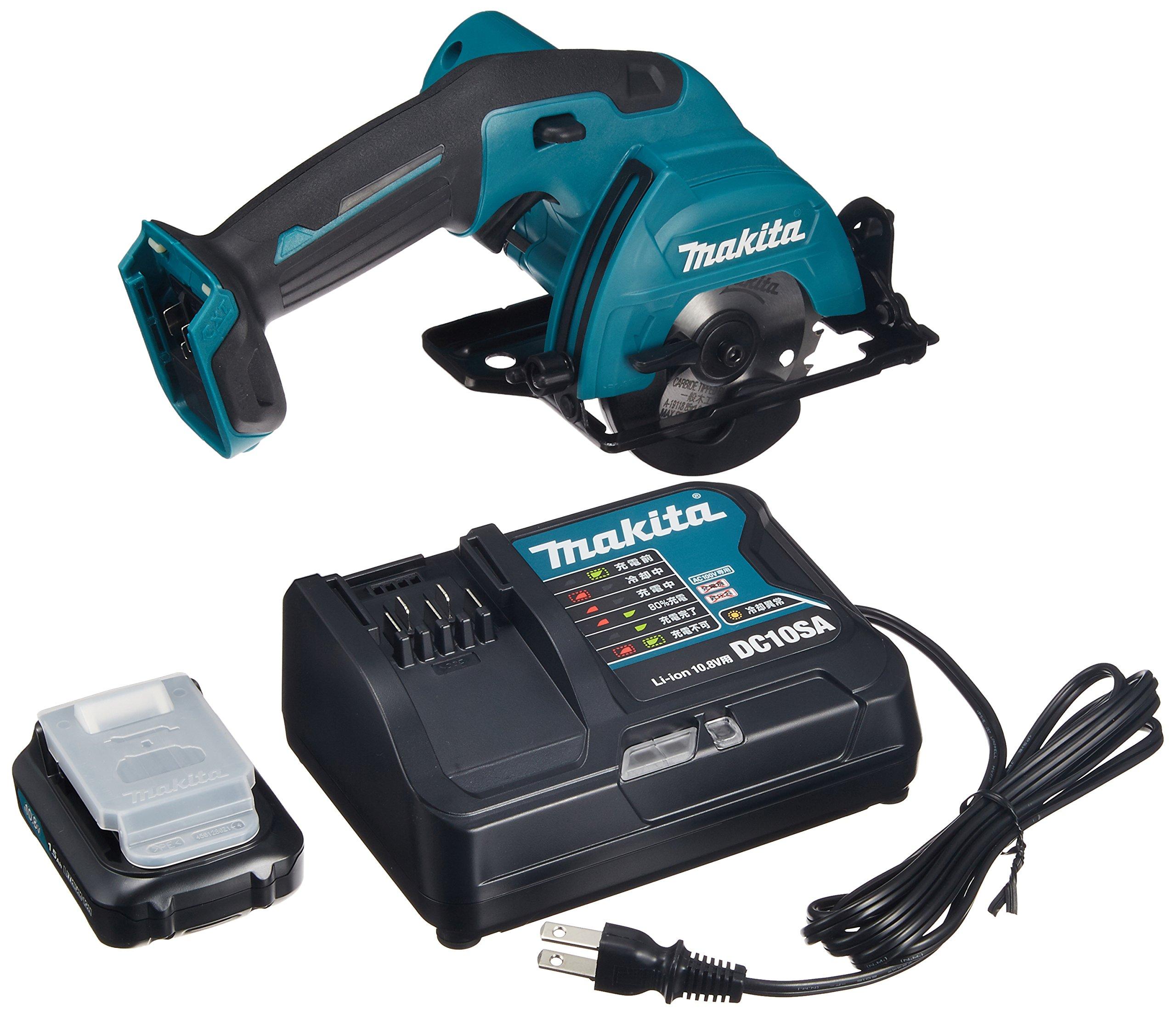 

Makita Rechargeable Circular Saw Blue Blade Diameter of Cut 10.8V 85mm/Depth 25.5mm 1.5Ah Battery/Charger/HS301DSH синій
