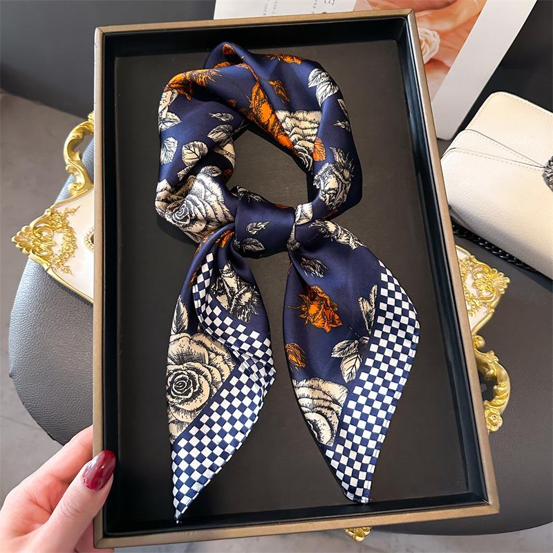 Ladies' Luxury Scarf Square Scarf for Women Neckerchief Female Headband Hair Wrap Print Ladies Foulard Fashion Hijab Bandana