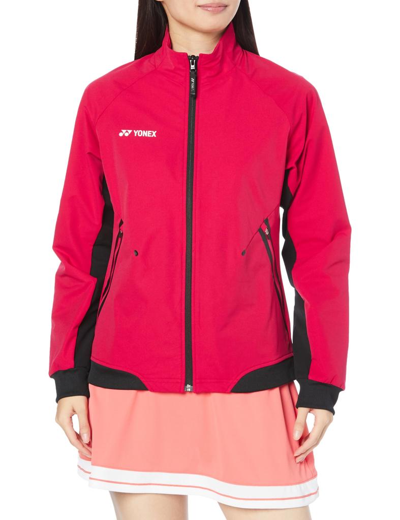 Yonex Jacket Shirt Reddish Rose L Warm-up (Fit Style) Women's (546)