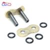 Motorcycle Drive Chain O-ring Mater Link Gold Rivet Clip Connector for 428 520 525 530 428H 520H 525H 530H Motorbike