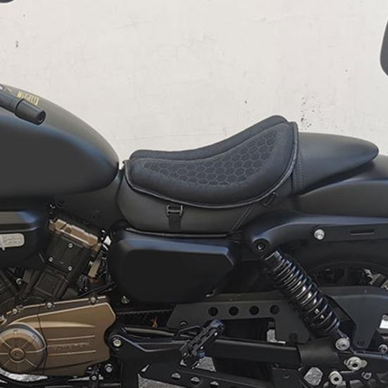 Motorcycle Gel Seat Cushion, Universal Electric Scooter Comfort Pad, Waterproof UV Protection Shock Absorbing Seat Cover for Delivery Bike