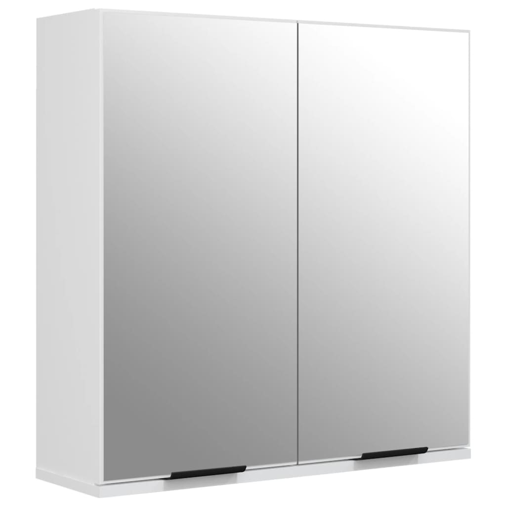 Vidaxl Bathroom Cabinet with Mirror, White, 64X20X67 Cm