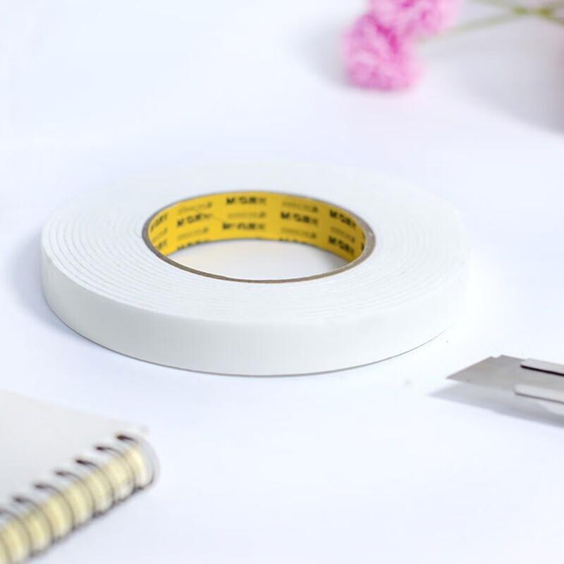 M&G Double-Sided Foam Tape, 18mm X 5 Yards, 10-Roll Pack