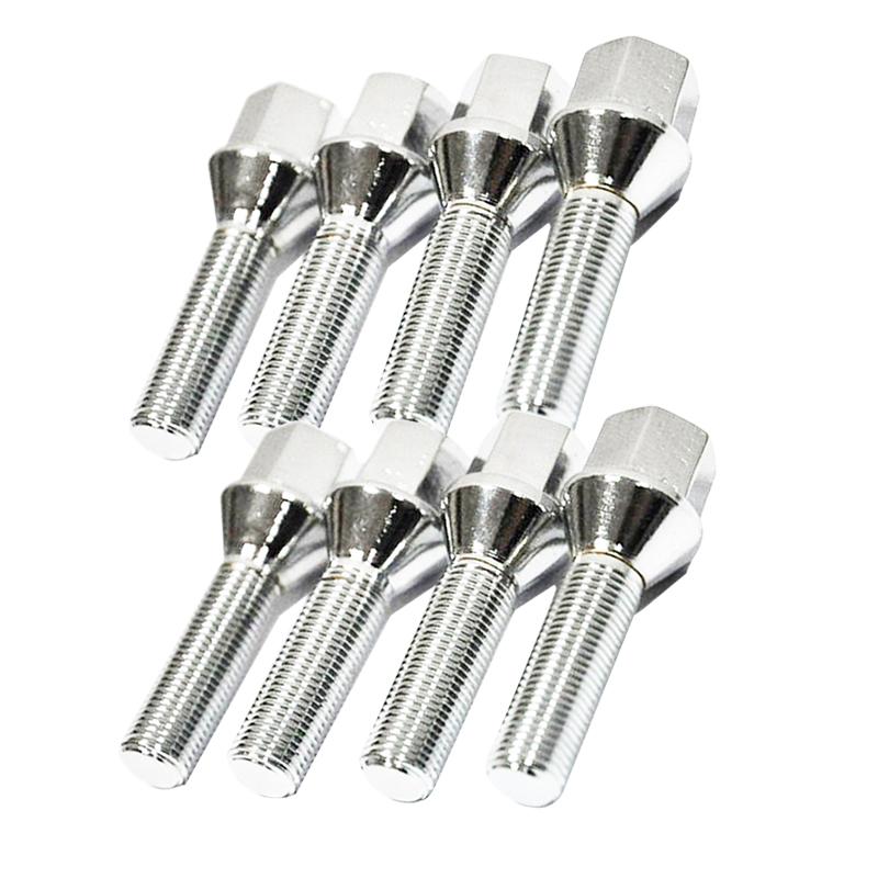 10PCS Car Alloy Wheel Nut Bolts Screw For BMW Benz VW Golf Thread Length 28/35/40/45/50mm M14x1.5 14x1.25 12x1.5 12x1.25
