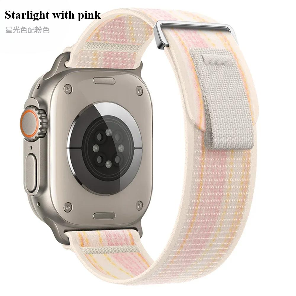 Trail Loop Strap For Apple Watch Series 10 46mm 42mm Sports Nylon Wristband iWatch Ultra 2 49mm 9 8 7 6 5 4 SE 45mm 41mm 44mm 40mm Band