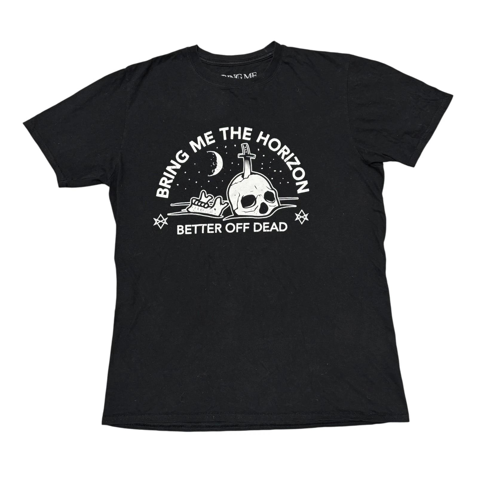 

Bring Me The Horizon Shirt Large Black Tour Y2K Concert Metalcore Rock Band Tee 3XL