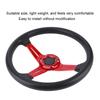 14in Universelles Auto Lenkrad PU Leder Aluminiumlegierung WHupenknopf ModifiziertRot