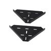Shower Corner Shelf Triangle Matte Black Finish Acrylic Wall Mounted Coner Floating Shelf for Bathroom Kitchen