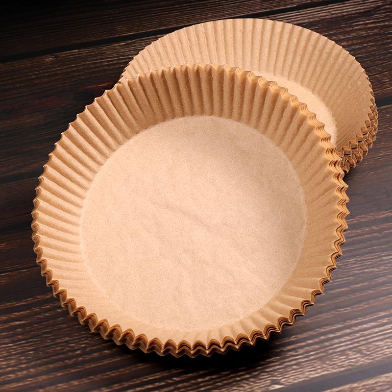 Tăvi rotunde rezistente la ulei pentru cuptorul cu friteuză cu aer - Tăvi de hârtie de copt pentru temperaturi înalte