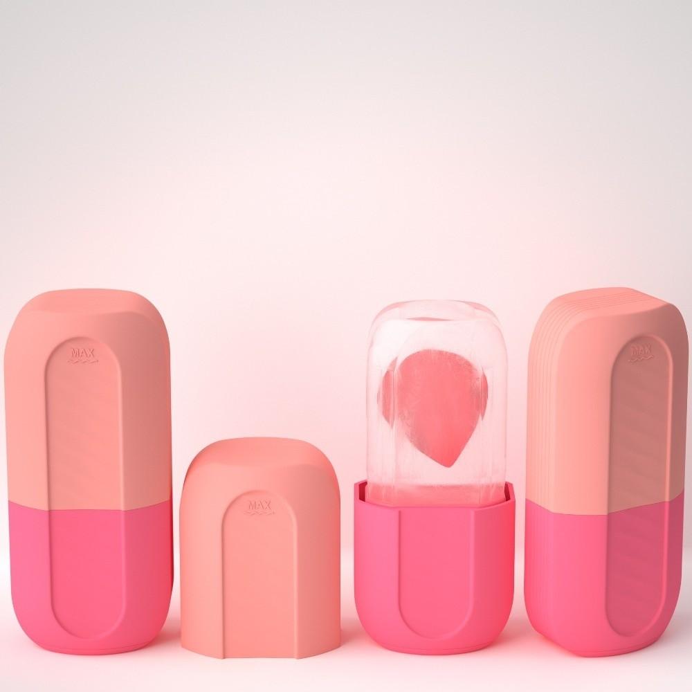 Reusable Silicone Mold Ice Face Roller Face Lifting Silicone Ice Roller  Neck Massage