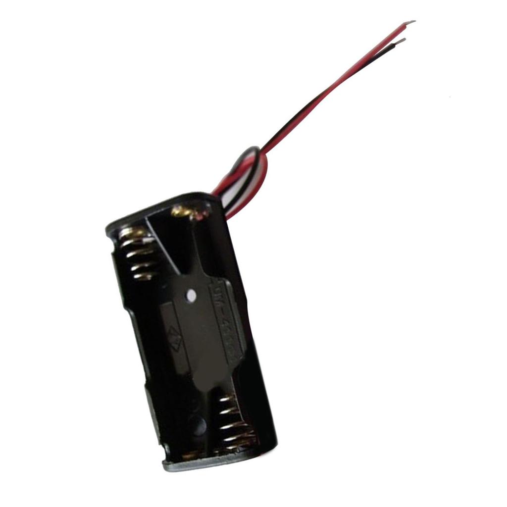 AAA Battery Holder Case 3V Output Compact Replacement 2 AAA Batteries Box with Wire