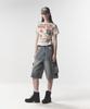 PHYSICAL DEPARTMENT Bermuda Cargo Denim Pants_Vintage Blue