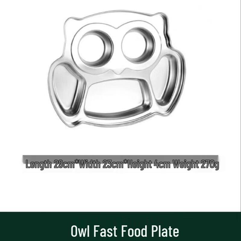 Anmu 304 Stainless Steel Segmented Meal Tray