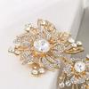 Large Size Crystal Rhinestone Brooches Crystal Rhinestones Large Size Brooches  Wedding Bouquets