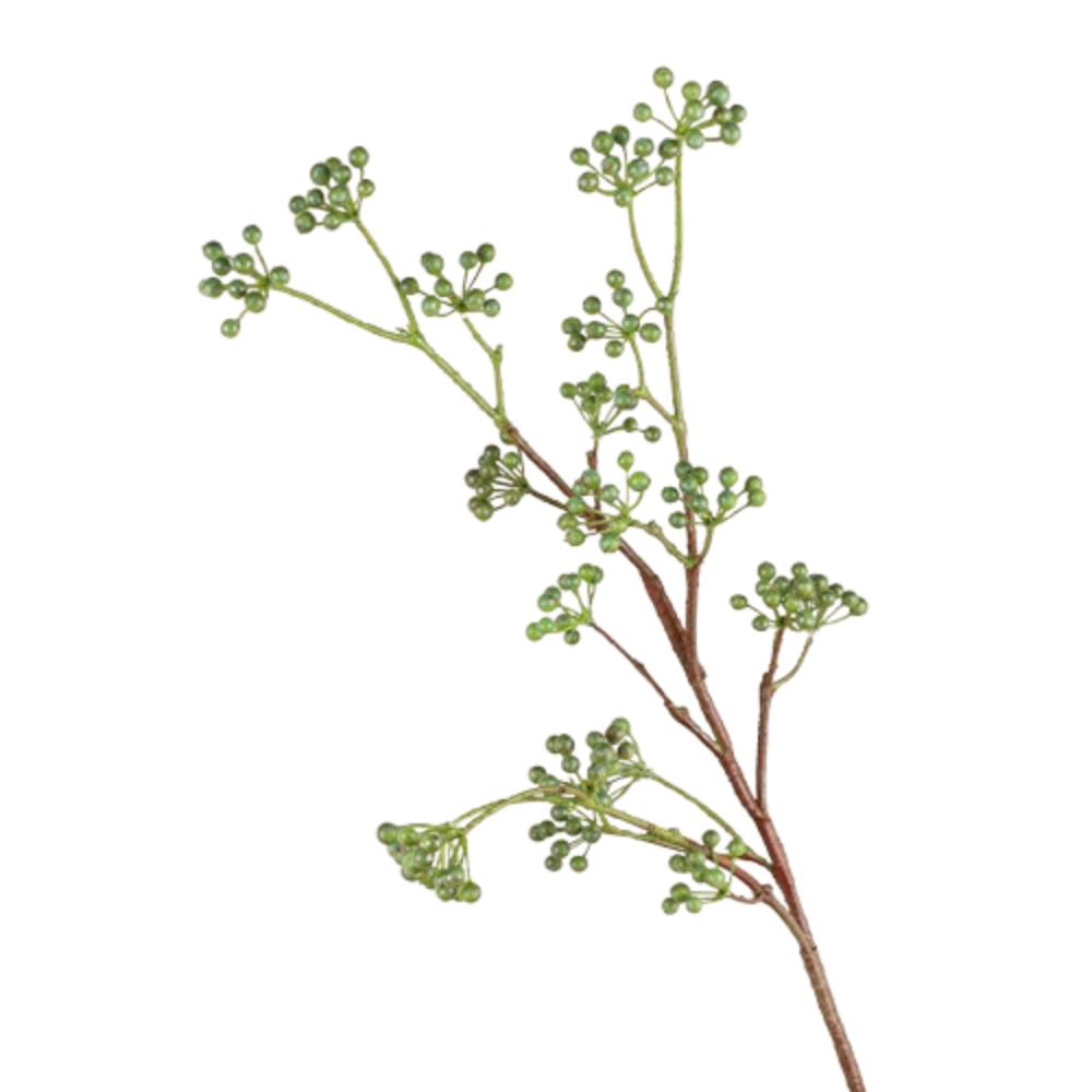 

Real Touch Artificial Holly Fruit Branches Chinese Style Fake Plants Outdoor Garden Decor зелёный