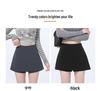 2025 Women's High Waist Black Bodycon Midi Skirt with Side Slit – Spring/Summer Hot Style Suit Shorts