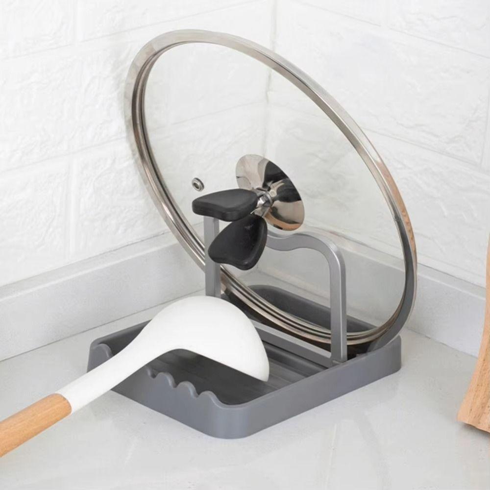 Non-slip Spatula Rack Foldable Kitchen Storage Rack  for Easy Efficient Counter Storage