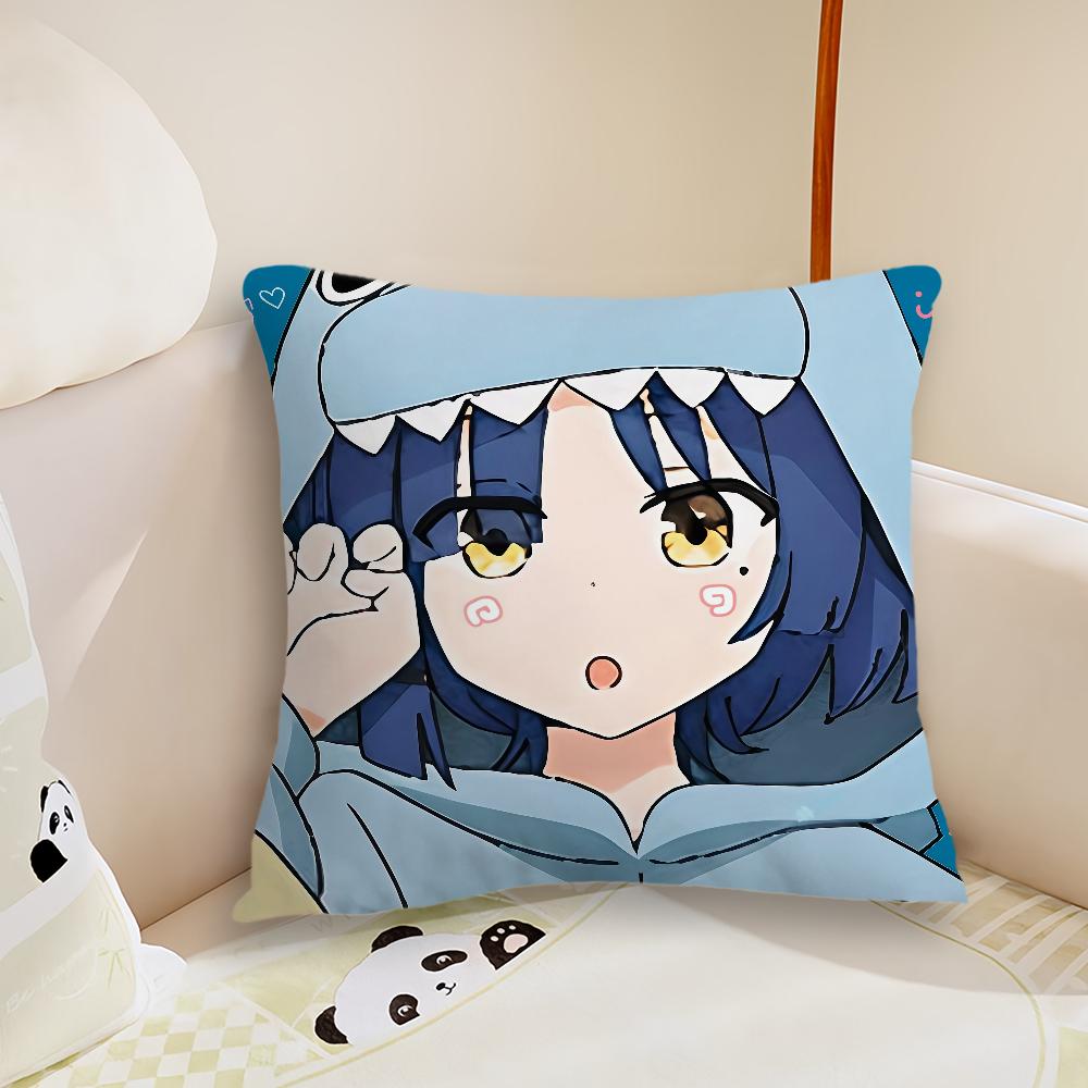 Comic BBocchi The Rock cushion cover Pillow Case Plush Fabric Soft Double Sided Print Sofa Cushion Cover Throw Pillow Covers